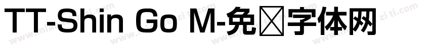 TT-Shin Go M字体转换